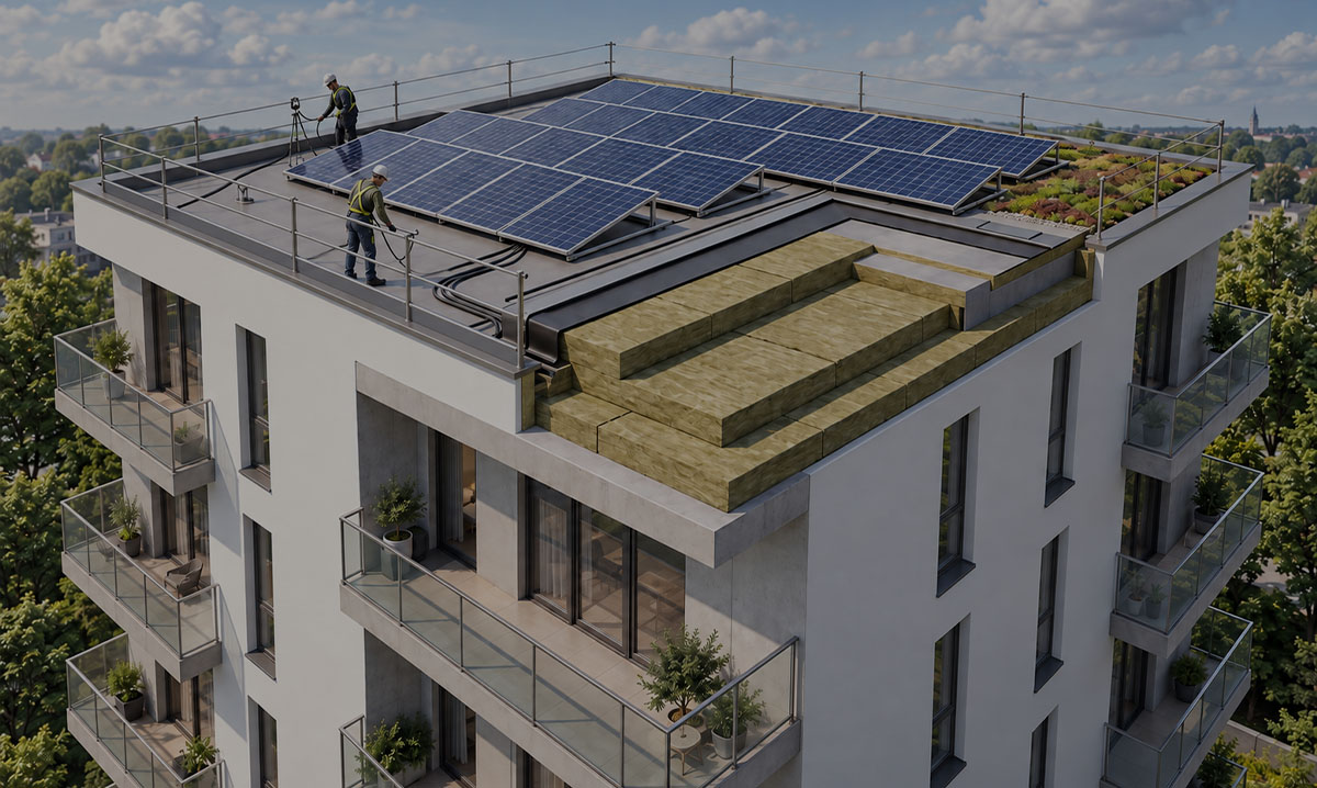 Partecipa al webinar gratuito "Progettare la quinta facciata: fotovoltaico, la protezione passiva al fuoco ed efficienza energetica delle lane minerali"